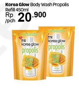Promo Harga KOREA GLOW Body Wash Propolis 450 ml - Carrefour