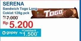 Promo Harga Serena Togo Biskuit Cokelat Chocolate 128 gr - Indomaret