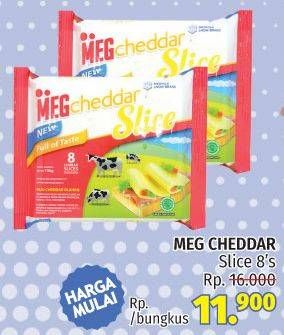 Promo Harga MEG Cheddar Slice 8 pcs - LotteMart