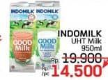 Harga Indomilk Susu UHT Full Cream Plain, Cokelat 950 ml di LotteMart