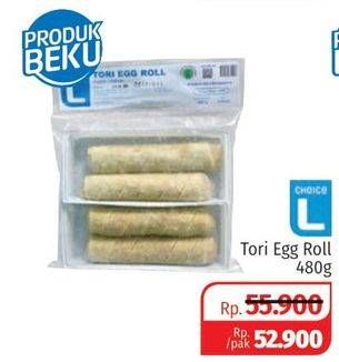 Promo Harga CHOICE L Tori Egg Roll 480 gr - Lotte Grosir