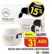 Promo Harga KOJIE SAN Skin Lightening Soap 135 gr/Face Lightening Cream 30 gr  - Superindo