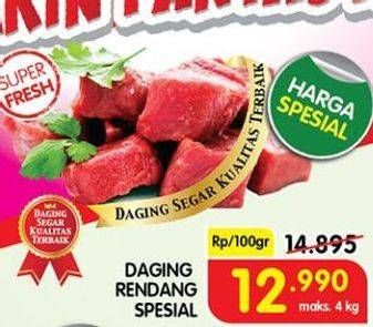 Promo Harga Daging Rendang Sapi Spesial per 100 gr - Superindo