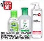 Promo Harga YURI/ZEN/DETTOL Hand Sanitizer  - Hypermart