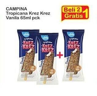 Promo Harga Campina Tropicana Krez-Krez Vanilla 65 ml - Indomaret