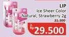 Promo Harga Lip Ice Sheer Color Strawberry, Natural 2 gr - Alfamidi