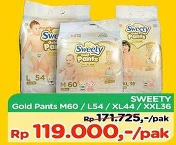 Promo Harga Sweety Gold Pants M60, L54, XL44, XXL36  - TIP TOP