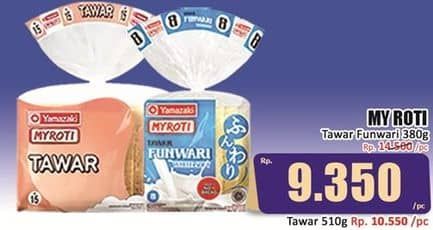 Promo Harga My Roti Roti Tawar Funwari 380 gr - Hari Hari