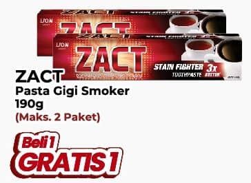 Promo Harga Zact Pasta Gigi untuk Penyuka Teh dan Kopi 190 gr - Yogya