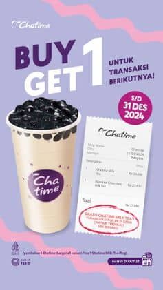 Promo Harga Buy 1 Get 1  - Chatime