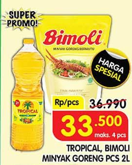 Promo Harga Tropical/Bimoli Minyak Goreng  - Superindo