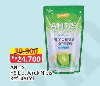 Promo Harga ANTIS Hand Sanitizer Jeruk Nipis 300 ml - Alfamart