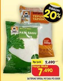 Promo Harga 365 Tepung Tapioka/Pati Sagu  - Superindo