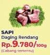 Promo Harga Daging Rendang Sapi Sapi per 100 gr - Yogya