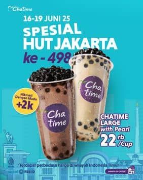 Promo Harga Spesial HUT Jakarta  - Chatime