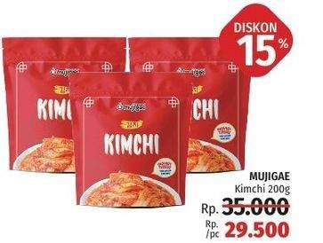 Promo Harga MUJIGAE Kimchi 200 gr - LotteMart