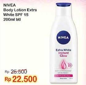 Promo Harga NIVEA Body Lotion Instant Glow 200 ml - Indomaret