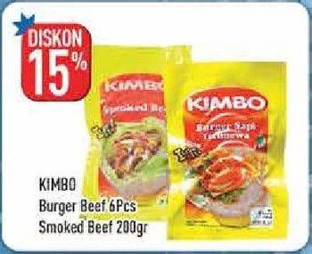 Promo Harga KIMBO Beef Burger/Smoked Beef  - Hypermart