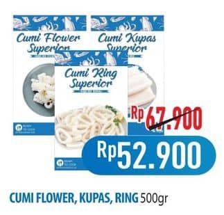 Promo Harga Cumi Cumi Flower/Kupas/Ring  - Hypermart