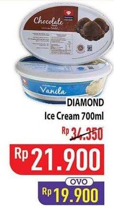 Promo Harga Diamond Ice Cream 700 ml - Hypermart