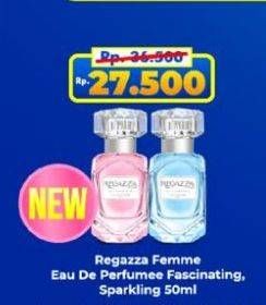 Promo Harga Regazza Femme Eau de Parfume of Luxe Fascinating, Sparkling Blue 50 ml - Alfamart