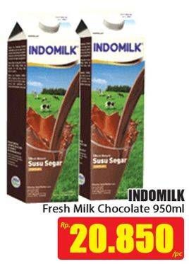 Promo Harga INDOMILK Susu UHT Cokelat 950 ml - Hari Hari