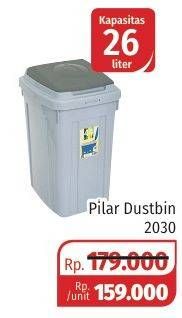 Promo Harga GREEN LEAF Dustbin Pilar 2030 26 ltr - Lotte Grosir