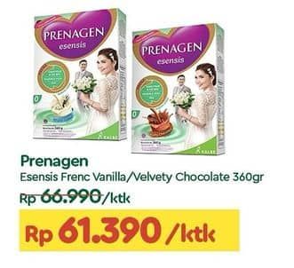 Promo Harga Prenagen Esensis French Vanilla, Velvety Chocolate 360 gr - TIP TOP