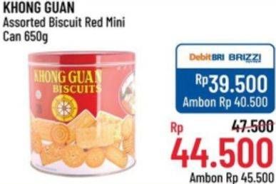 Promo Harga KHONG GUAN Assorted Biscuits 650 gr - Alfamidi