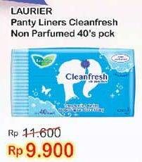 Promo Harga Laurier Pantyliner Cleanfresh NonPerfumed 40 pcs - Indomaret