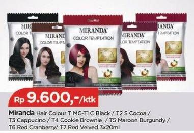 Promo Harga MIRANDA Hair Color All Variants 30 ml - TIP TOP