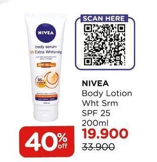 Promo Harga NIVEA Body Serum SPF 25 200 ml - Watsons