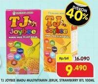 Promo Harga TRESNO JOYO Joybee Madu Multivitamin Strawberry, Jeruk 100 ml - Superindo
