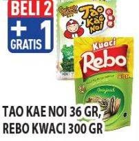 Promo Harga TAO KAE NOI 36 g/ REBO Kuaci 300 g  - Hypermart