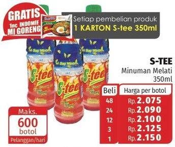Promo Harga S TEE Minuman Teh Melati Melati 350 ml - Lotte Grosir