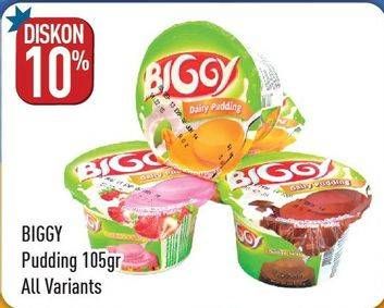 Promo Harga BIGGY Dairy Pudding All Variants 105 gr - Hypermart