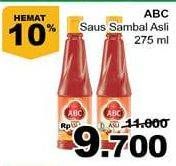Promo Harga ABC Sambal Asli 275 ml - Giant