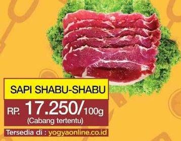 Promo Harga Sapi Shabu Shabu per 100 gr - Yogya