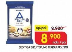 Promo Harga Bogasari Tepung Terigu Segitiga Biru 1 kg - Superindo