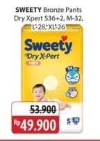 Promo Harga Sweety Bronze Pants Dry X-Pert XL26, S36+2, M32, L28 26 pcs - Alfamidi