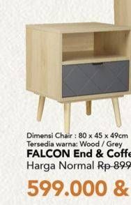 Promo Harga Falcon End Table  - Carrefour