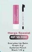 Promo Harga WARDAH Everyday Lip Balm Grape, Eyebrow Pencil Black  - Indomaret