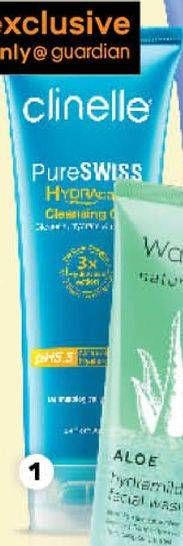 Promo Harga CLINELLE Pure Swiss Hydracalm Caring Milk Cleanser 100 ml - Guardian