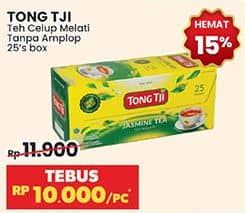 Promo Harga Tong Tji Teh Celup Jasmine Tanpa Amplop per 25 pcs 2 gr - Indomaret