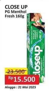 Promo Harga Close Up Pasta Gigi Everfresh Menthol Fresh 160 gr - Alfamart