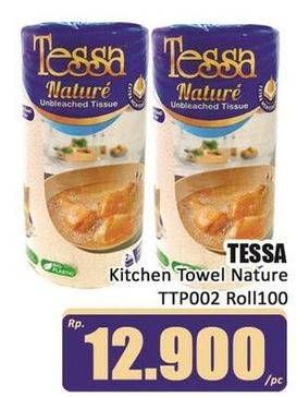 Promo Harga Tessa Nature Unbleach Tissue Towel TTP02 100 pcs - Hari Hari