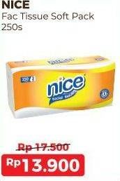 Promo Harga NICE Facial Tissue Soft Pack 250 sheet - Alfamart
