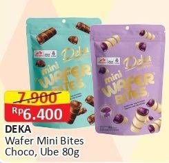 Promo Harga DUA KELINCI Deka Mini Wafer Bites Choco Choco, Ube 80 gr - Alfamart