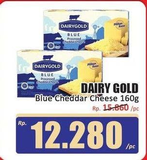 Promo Harga Dairygold Blue Keju Cheddar Olahan 170 gr - Hari Hari