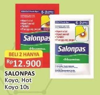 Promo Harga Salonpas Koyo Pereda Nyeri Hot 10 pcs - Alfamart